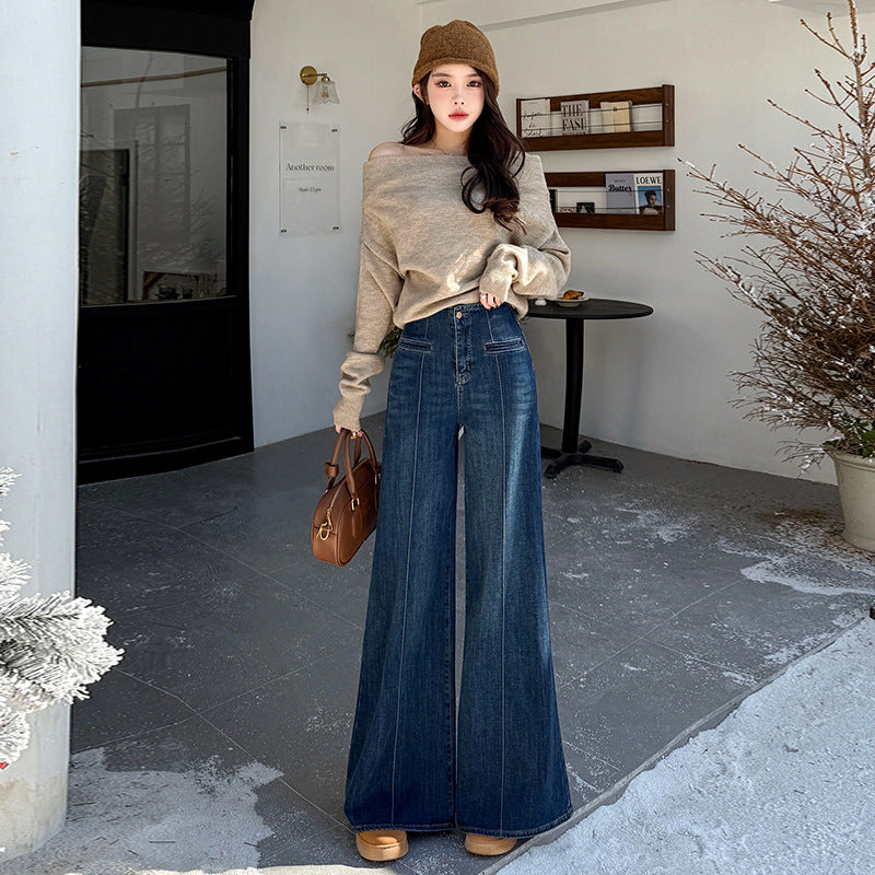 Women's Vintage Bell-Bottom Jeans - Trendy Slimming Flare Pants