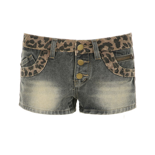 Low Waist Denim Shorts for Women - Spicy Slimming Button Ultra Short Hot Pants