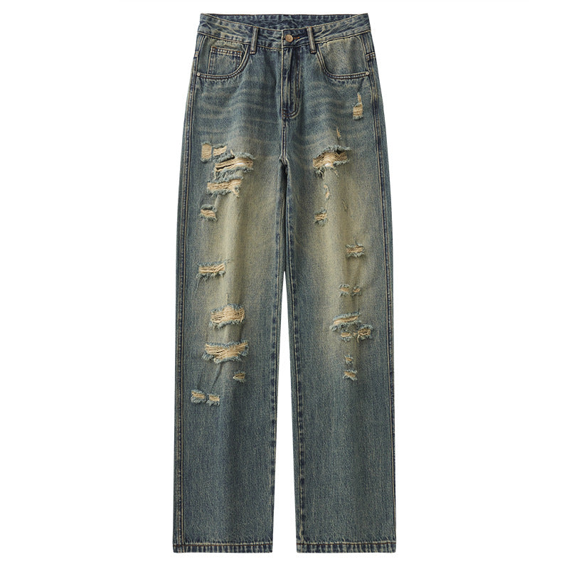 Loose Straight Leg Men's Beggar Wide Leg Pants