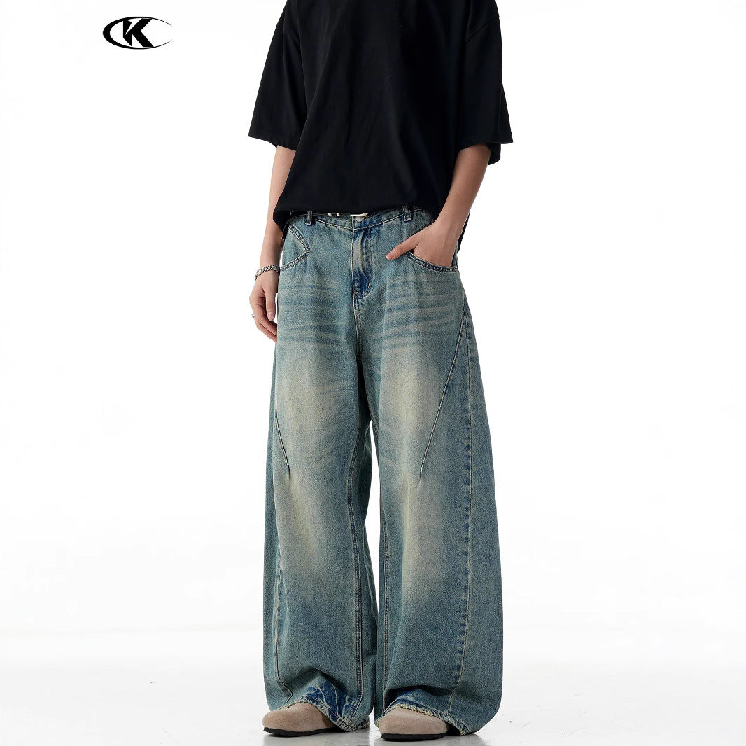 Loose Fit Casual Wide Leg Jeans for Men and Women