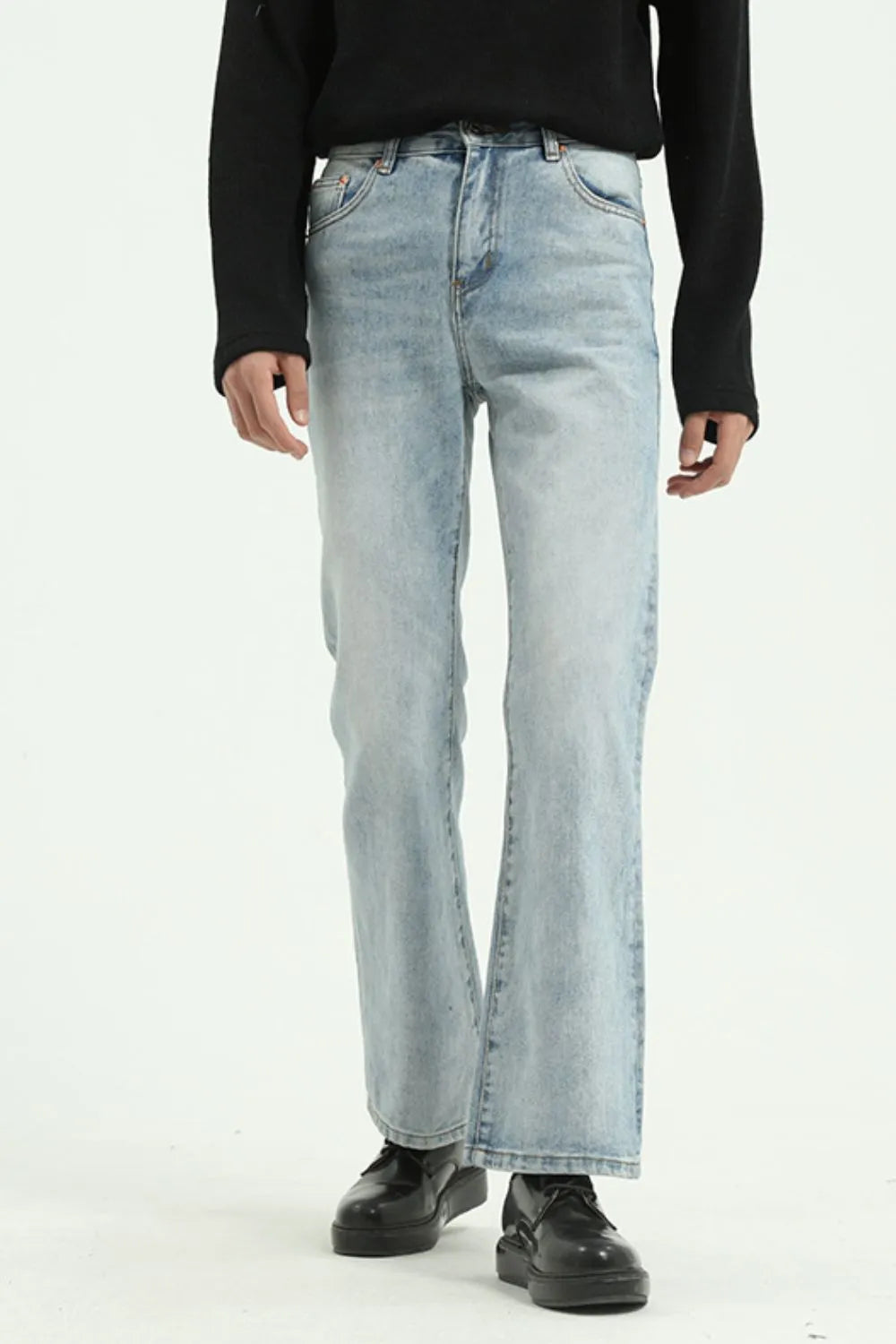 Premium Straight Leg Jeans with Pockets - Japanese Denim