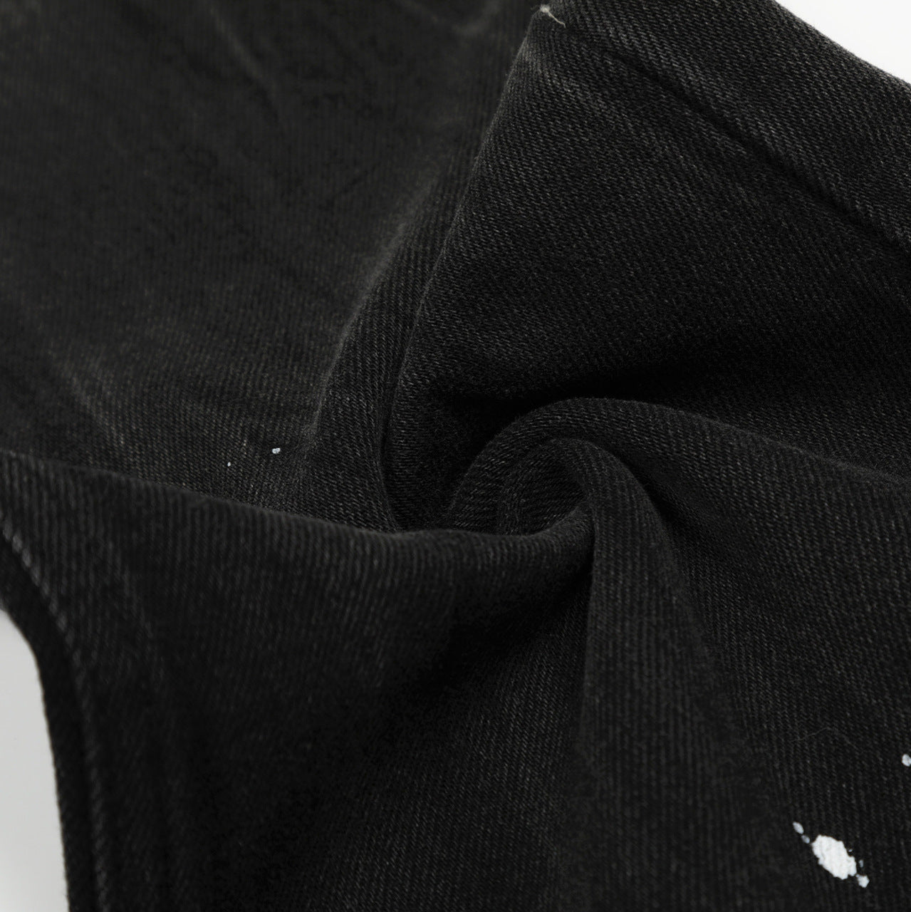 Street Style Washed Printed Straight Jeans