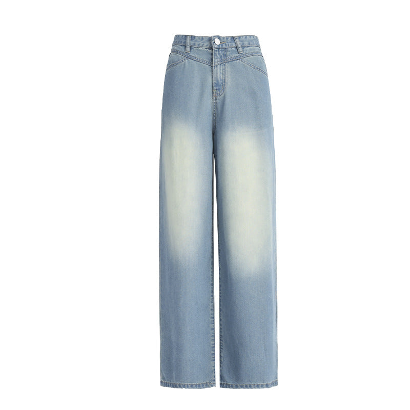 Women's Wide-Leg Slim-Fit Tencel Jeans for Petite Sizes