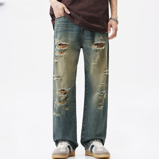 Loose Straight Leg Men's Beggar Wide Leg Pants