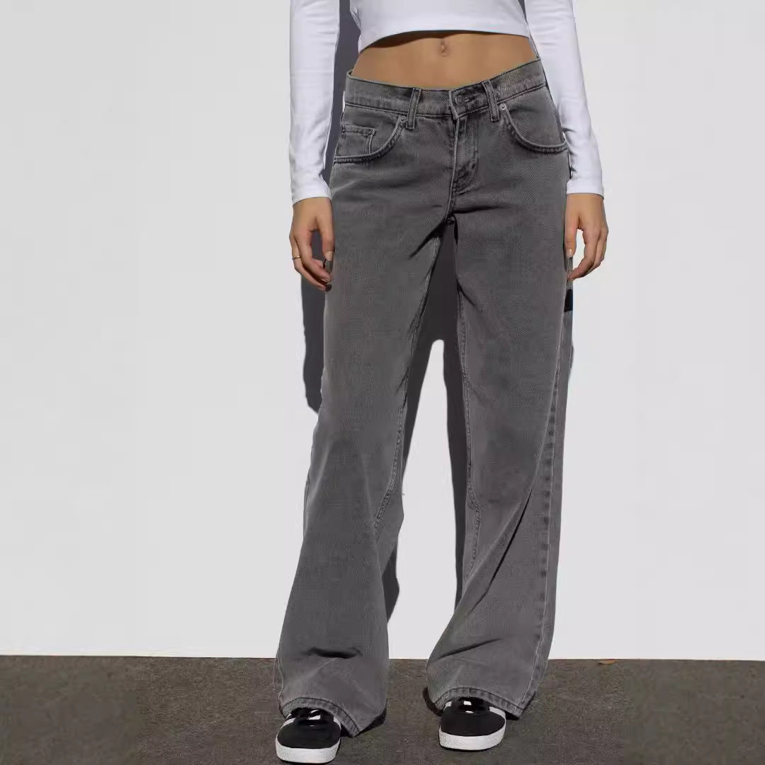 Premium Wide Leg High Waisted Jeans in Various Colors