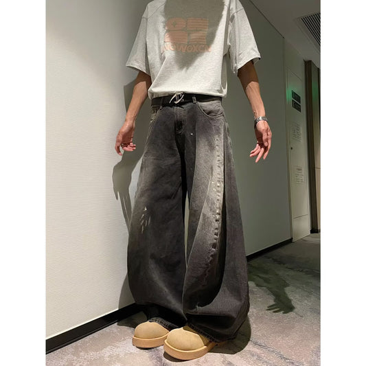 Versatile Loose Casual Wide Leg Denim Pants