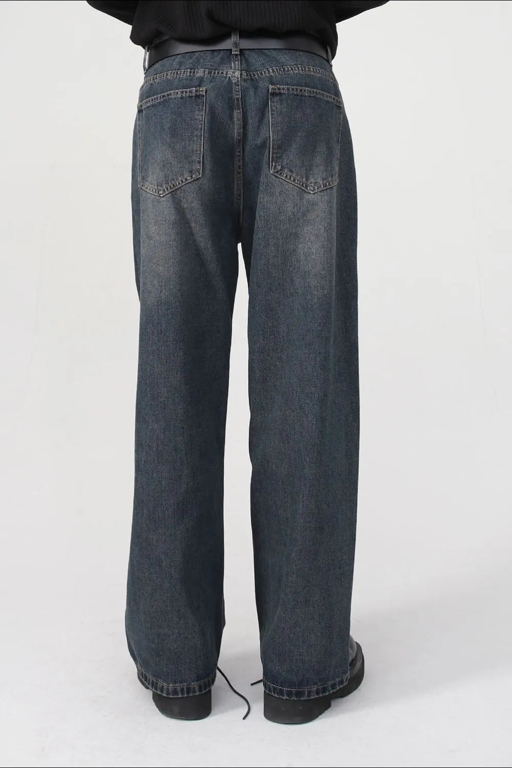 Premium Wide Leg Jeans with Pockets - Japanese Denim