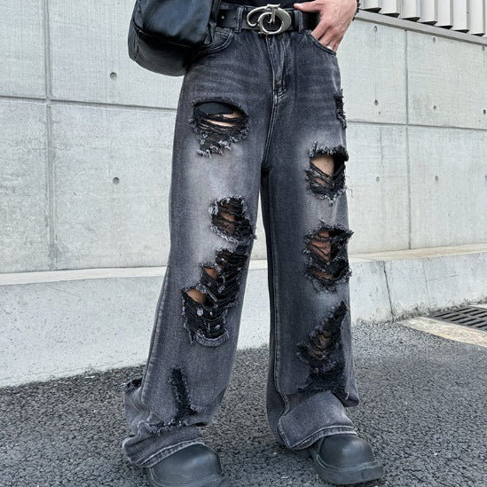 Summer High Street Loose Straight Leg Pants