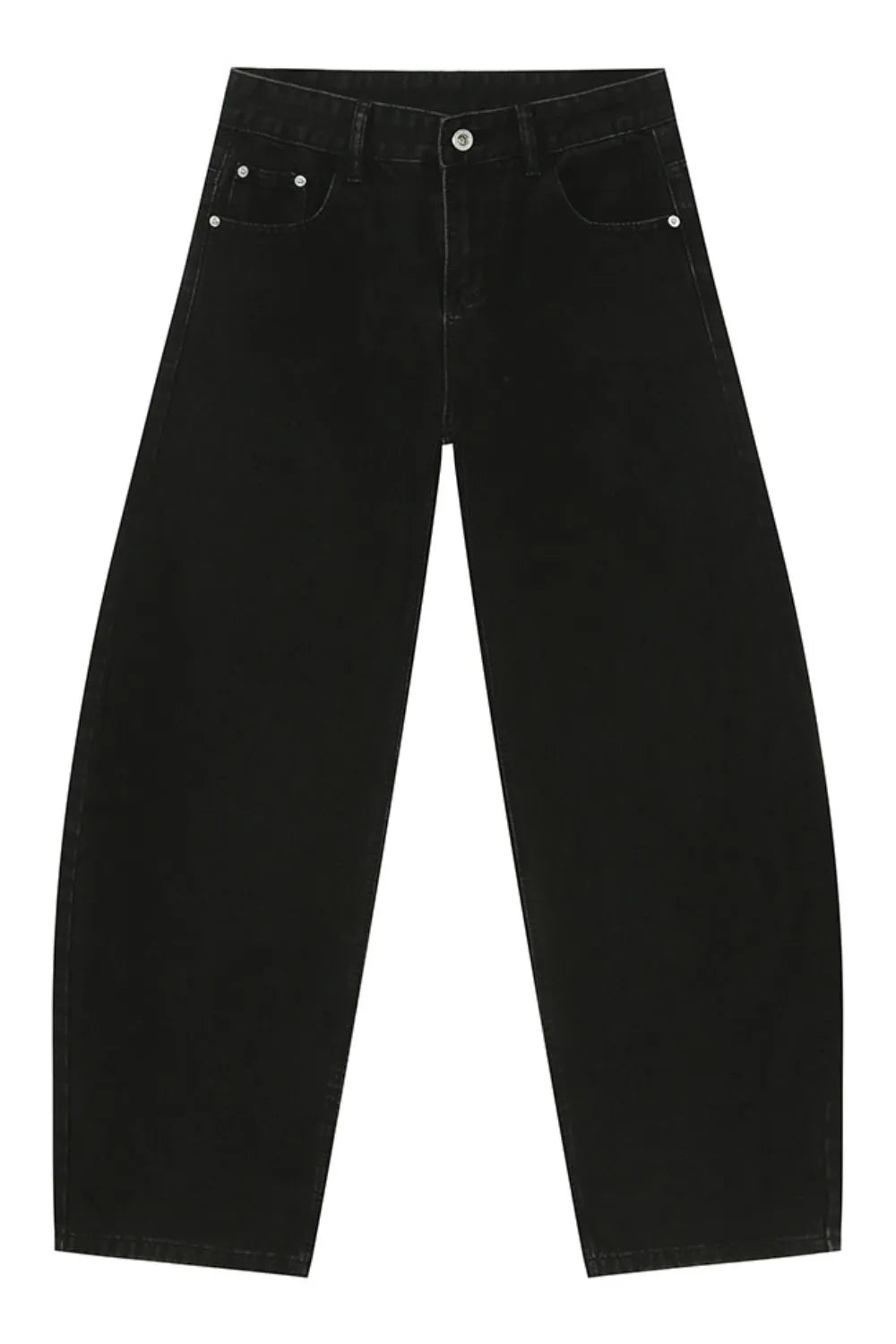 Premium Wide Leg Jeans with Pockets - Japanese Denim