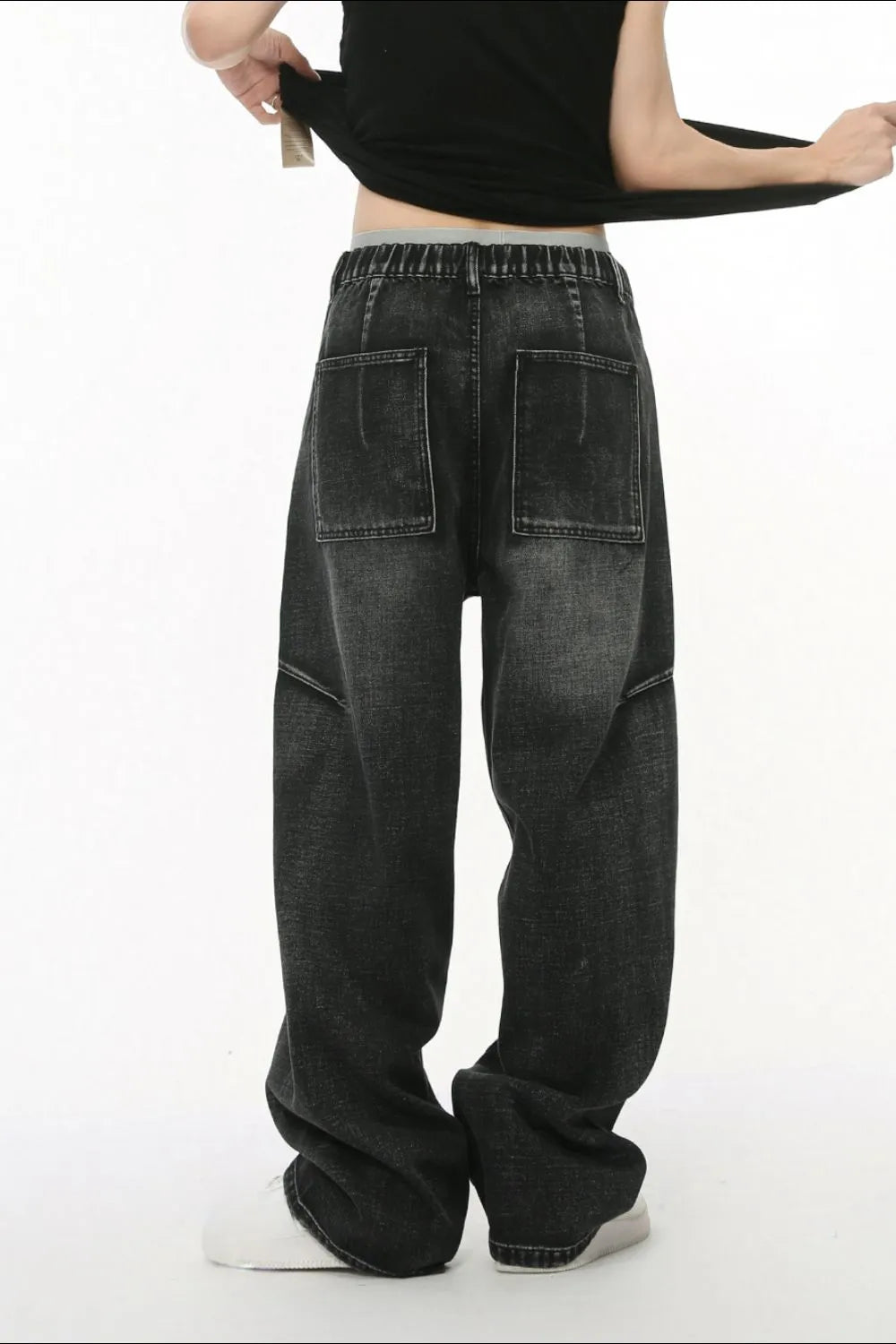 Premium Panelled Straight Leg Jeans - Japanese Denim