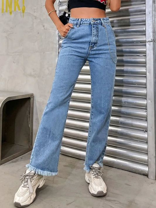 Women's Slim Fit Cowboy Pants with Slight Flare