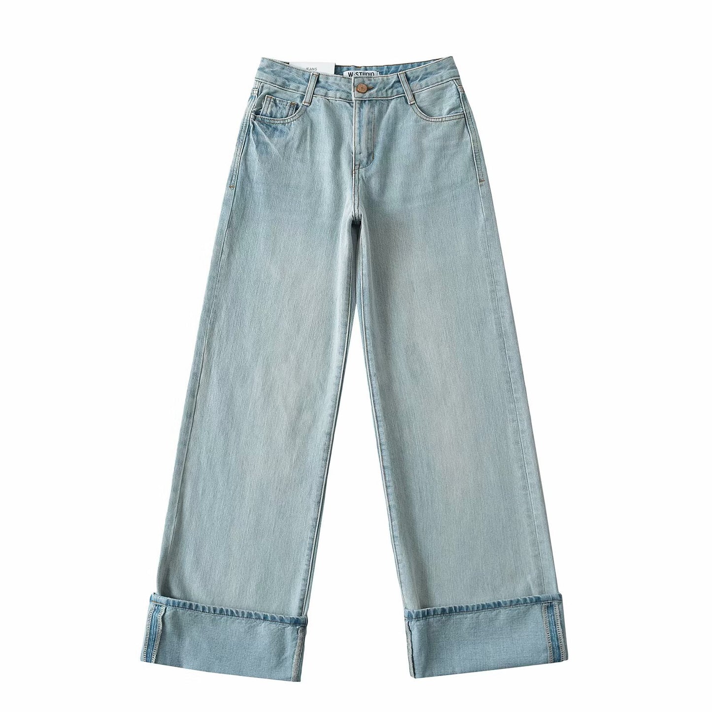 Women's Fashion Slim High-Waisted Jeans - Premium Japanese Denim