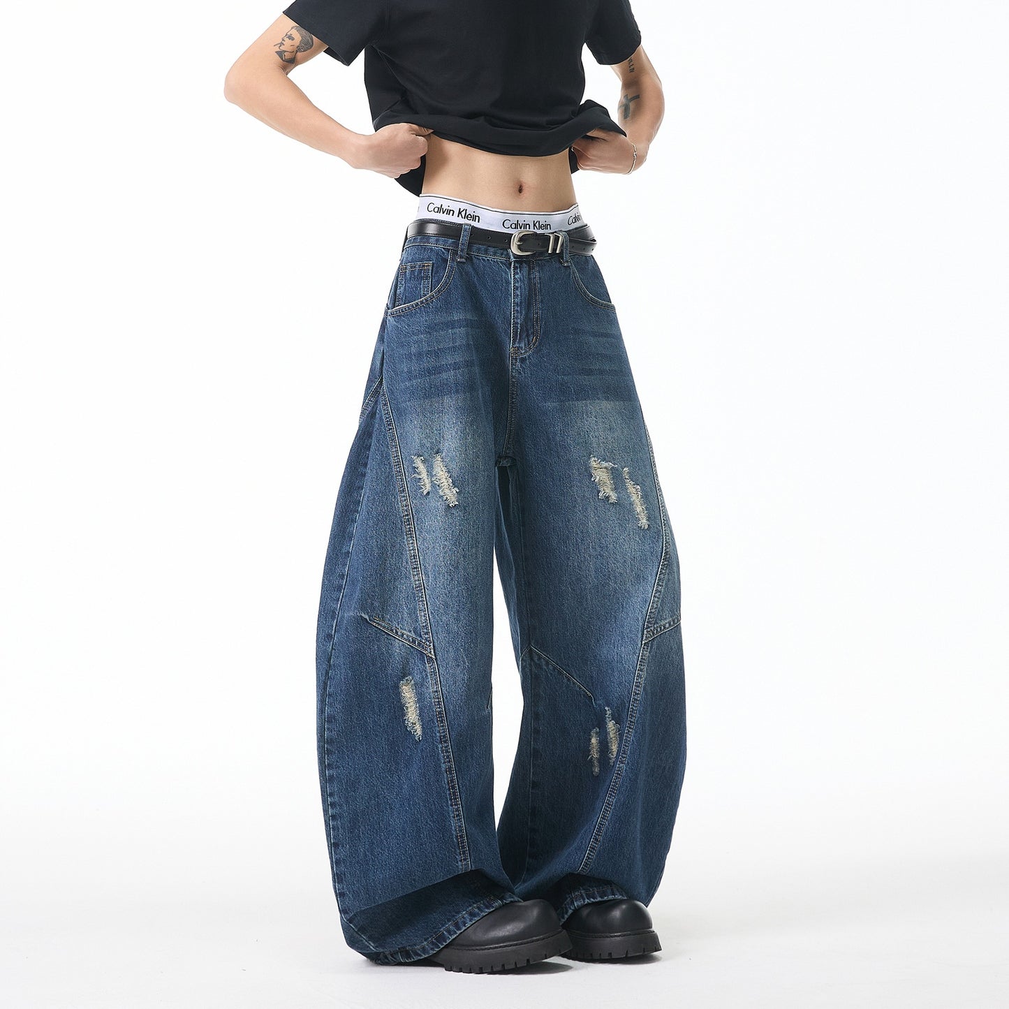 High Street Wide Leg Loose Straight Leg Pants