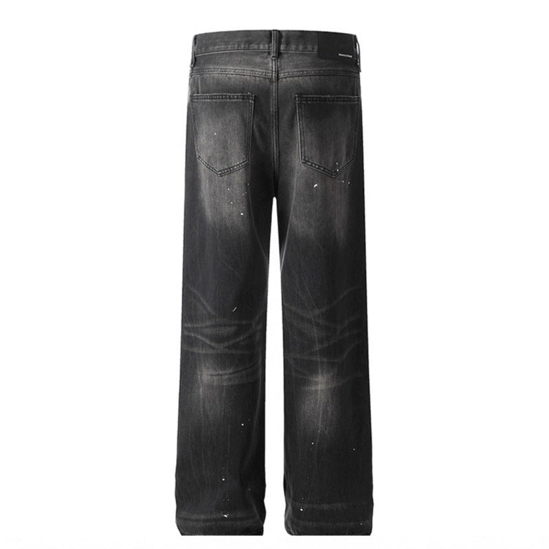 Premium Japanese Denim Ink Splash Jeans
