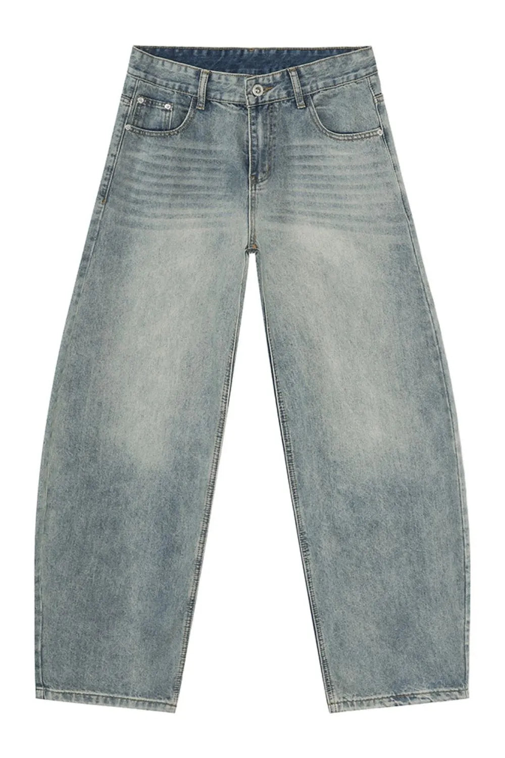 Premium Wide Leg Jeans with Pockets - Japanese Denim