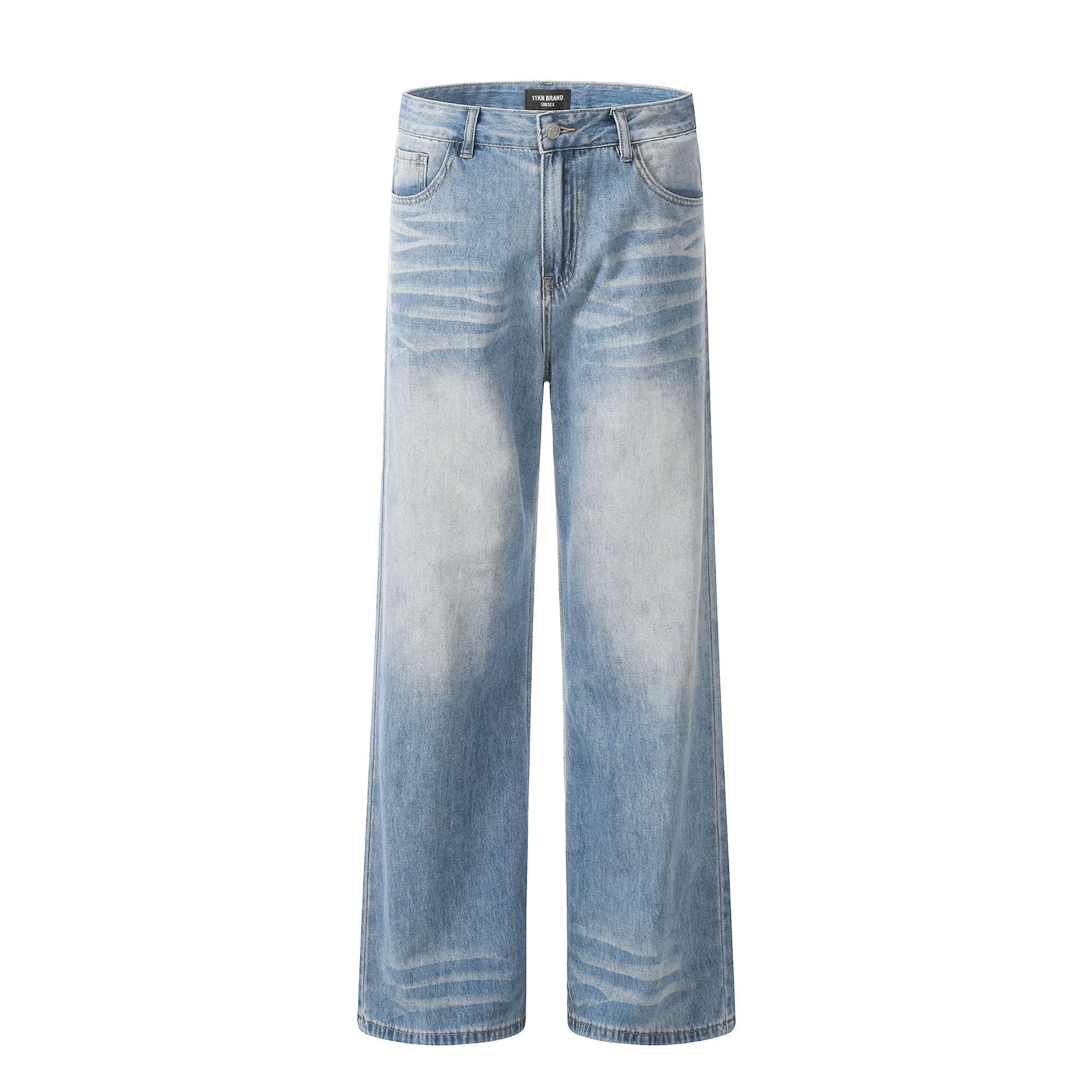 Drape Loose Casual Denim Pants for Men and Women