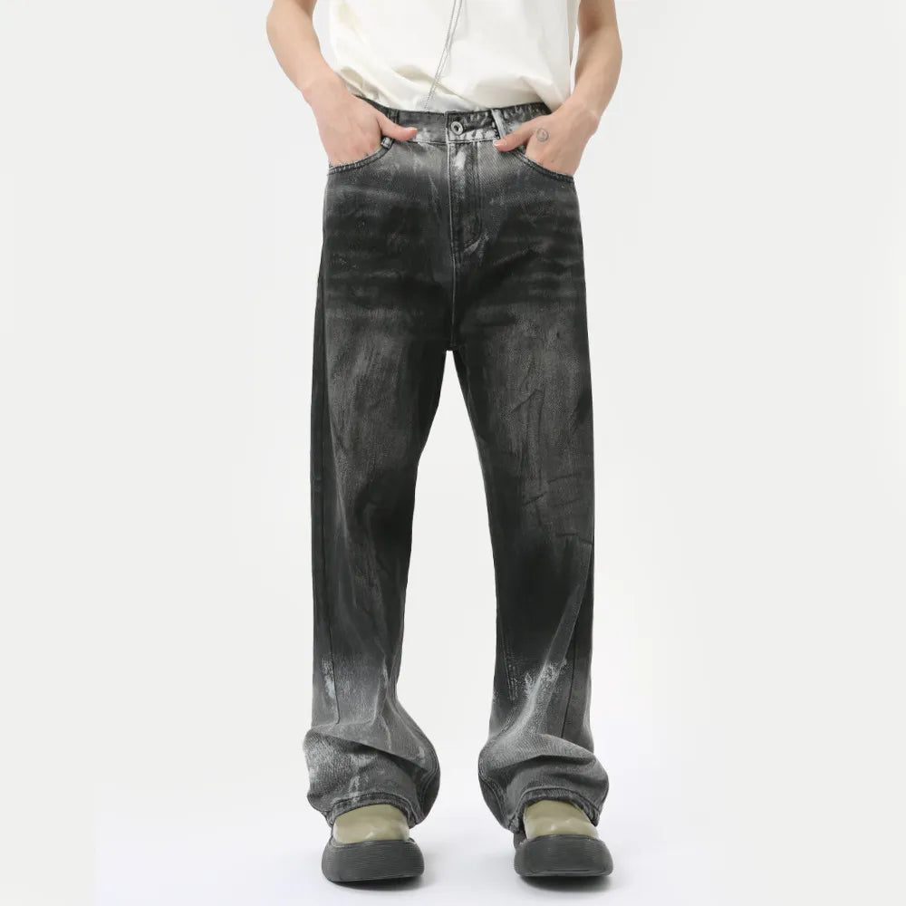 Premium Wide Leg Jeans with Pockets - Japanese Denim