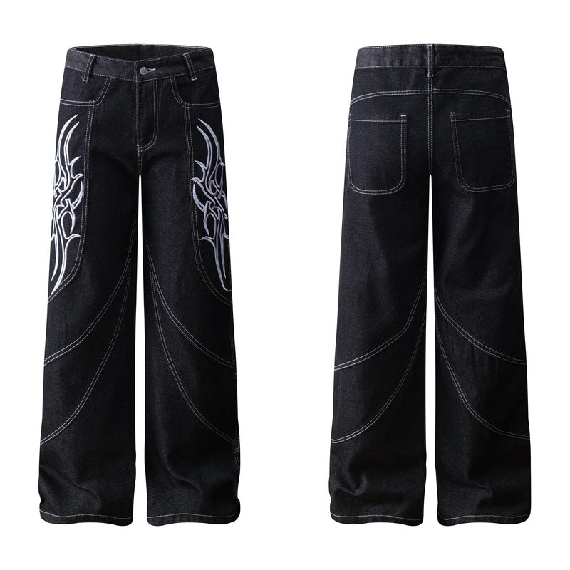 Straight Jeans Street VIBE Loose Long Pants Men