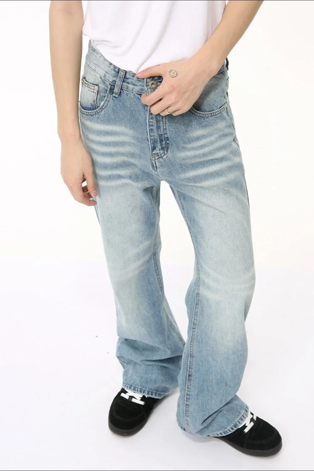 Premium Baggy Jeans with Pockets - Japanese Denim
