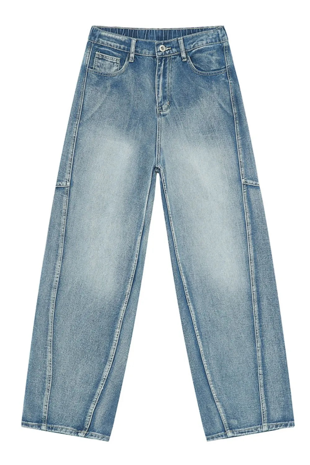 Mid Rise Wide Leg Jeans - Premium Japanese Denim