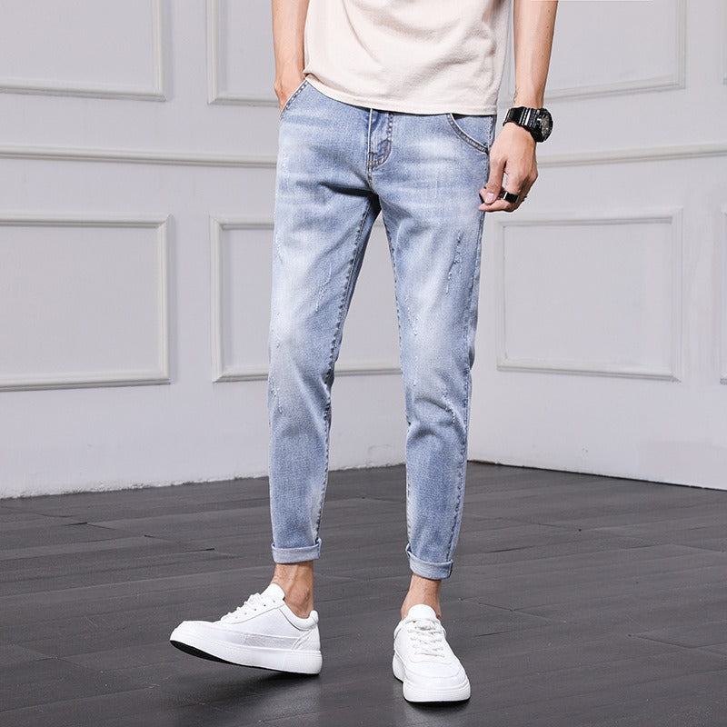 Men's Premium Korean Style Denim Pencil Pants