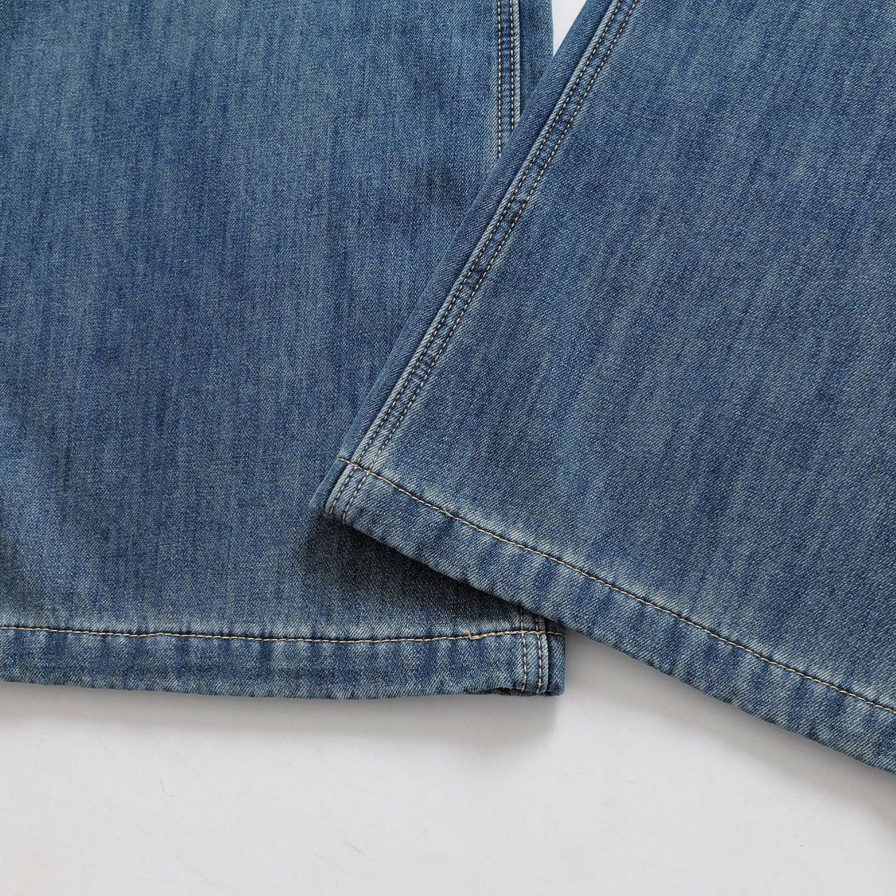 High Waisted Plush Warm Loose Long Jeans