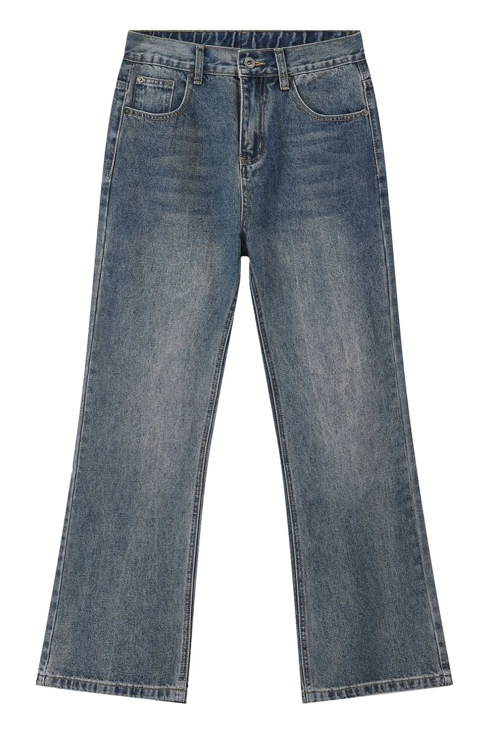 Mid Rise Jeans with Pockets - Premium Japanese Denim