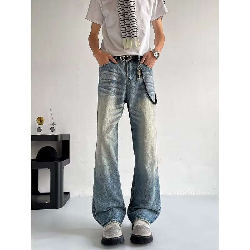 Summer Design Washed Loose Wide Leg Long Pants