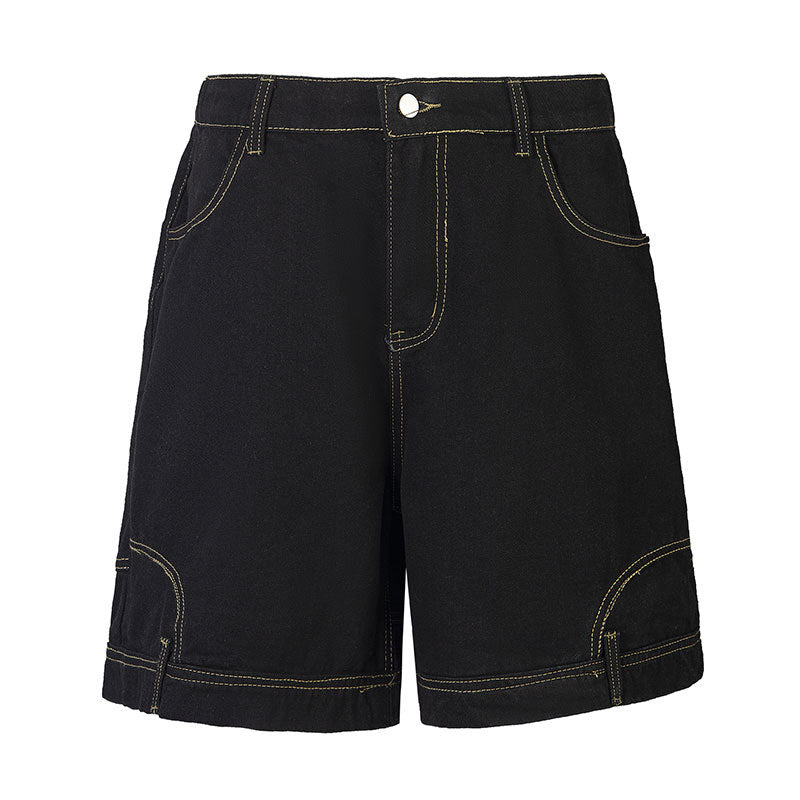 Premium Washed Denim Shorts for Modern Streetwear