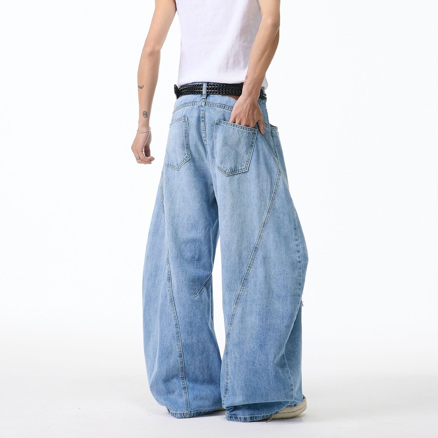 High Street Wide Leg Loose Straight Leg Pants