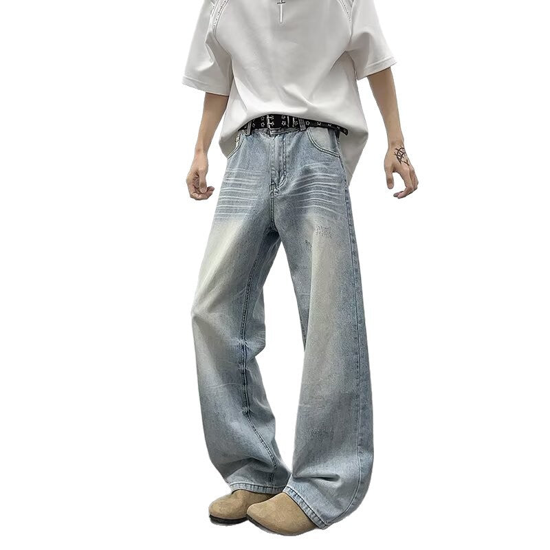 Retro Light Blue Summer Jeans - Thin Design