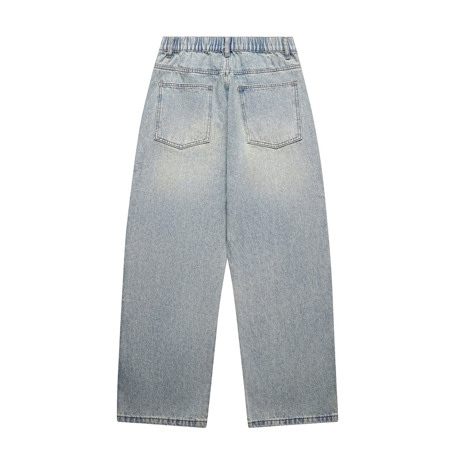 Relaxed Straight Leg Wide Leg Jeans for Men - Casual Denim Pants