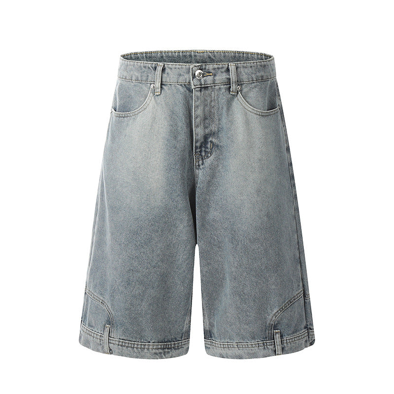 Men's and Women's Cowboy Shorts - Cropped Denim Pants