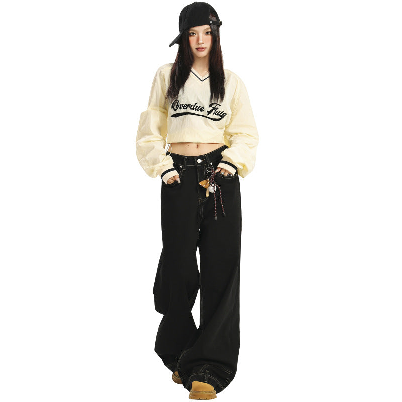 Women's High-Waist Wide-Leg Jeans - Flare Trousers in Premium Japanese Denim