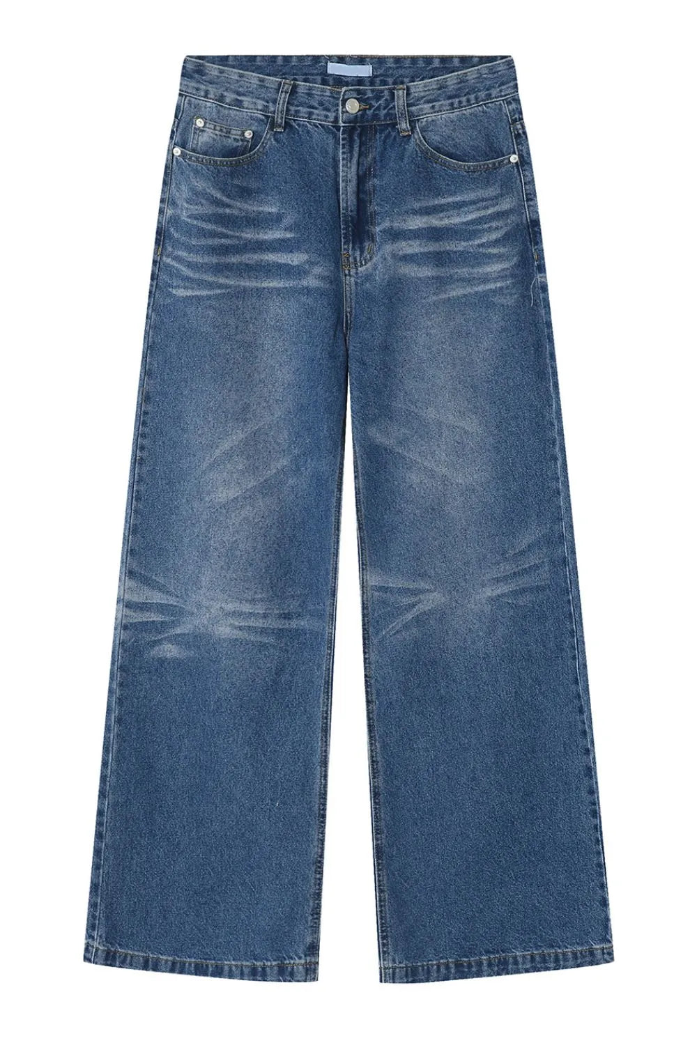 Wide Leg Jeans with Pockets - Premium Japanese Denim