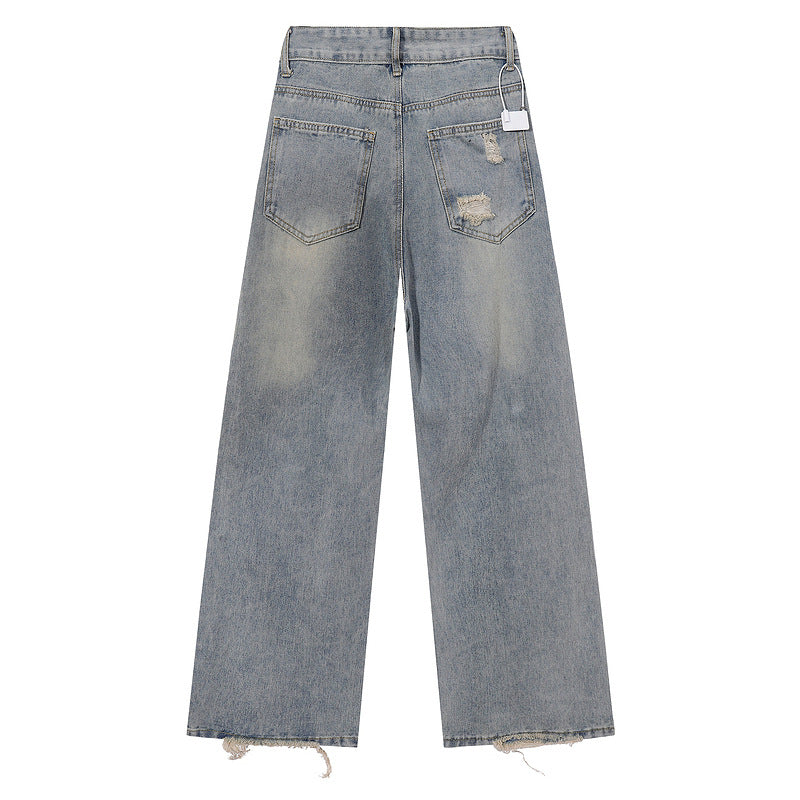 Unisex High Street Cool Straight Loose Wide Leg Trousers