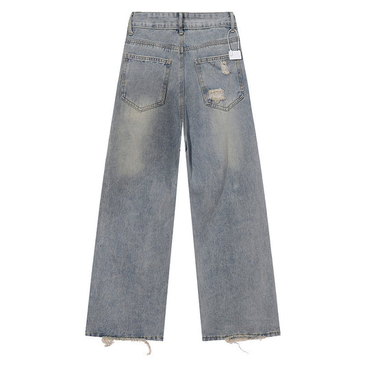 Unisex High Street Cool Straight Loose Wide Leg Trousers