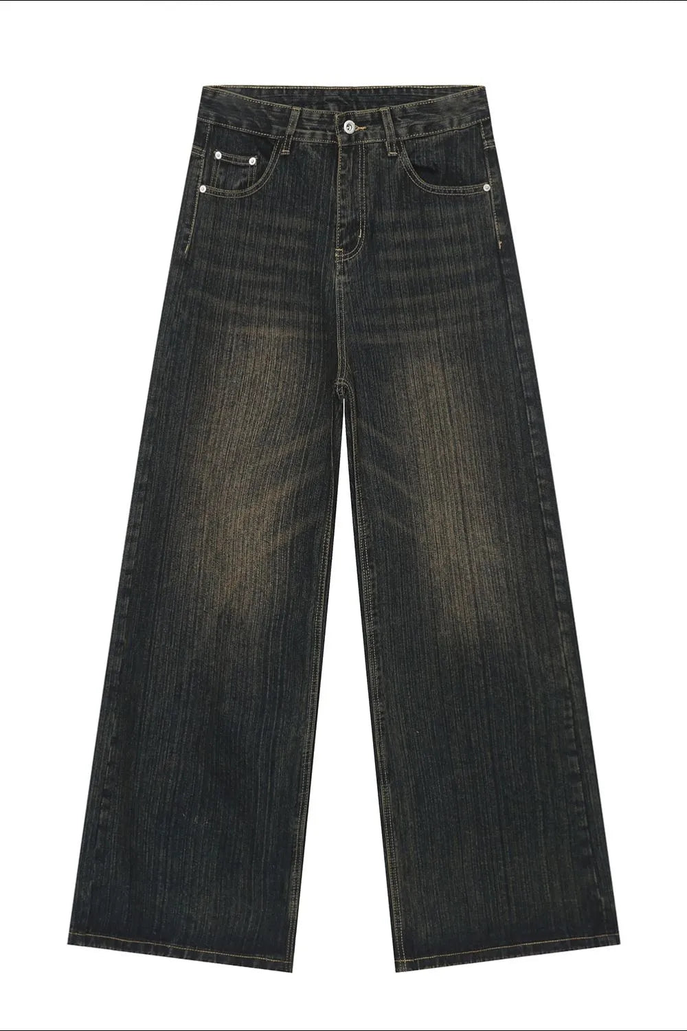 High Rise Wide Leg Jeans - Premium Japanese Denim