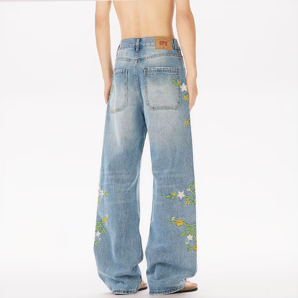 Casual Washed Jeans - Straight Leg Summer Pants for Men