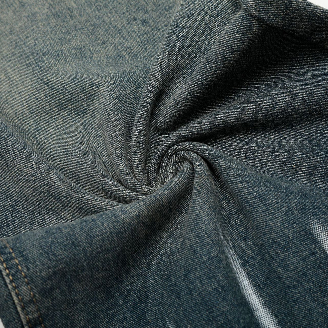 Street Style Unique Pattern Design Denim Long Pants for Men