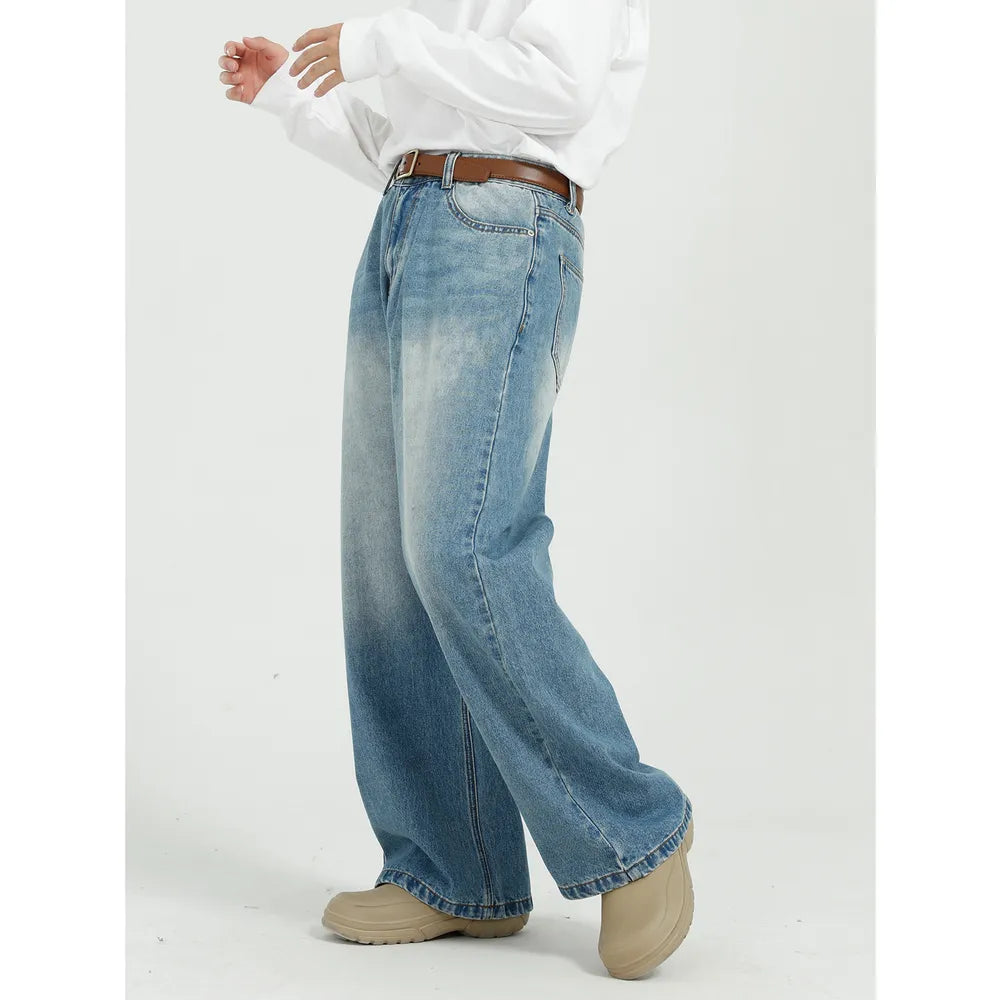 Wide Leg Jeans with Pockets - Premium Japanese Denim