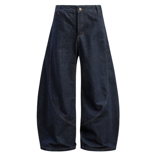 Scythe Banana Jeans Flared Straight Wide Leg Trousers for Men