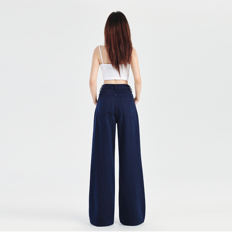 Women's High-Waisted Wide-Leg Jeans - Stylish & Comfortable Denim Pants