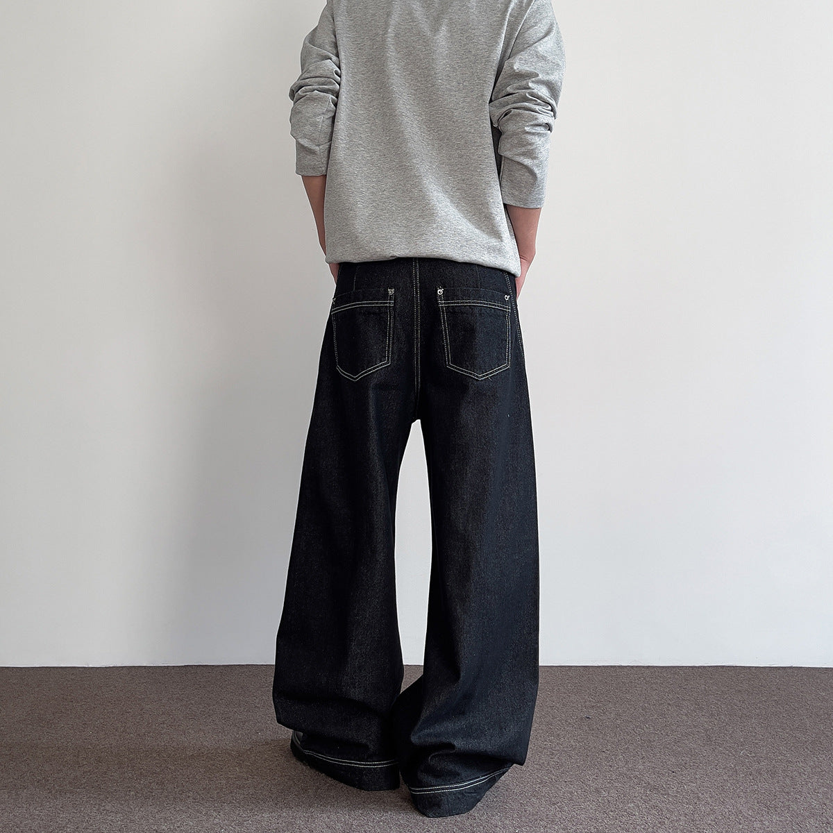 Summer Straight Slightly Flared Casual Pants - Premium Japanese Denim