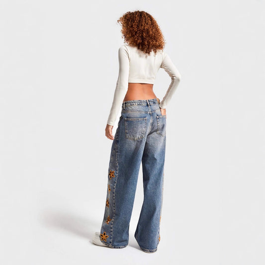 High Waisted Loose Jeans for Women - Premium Japanese Denim