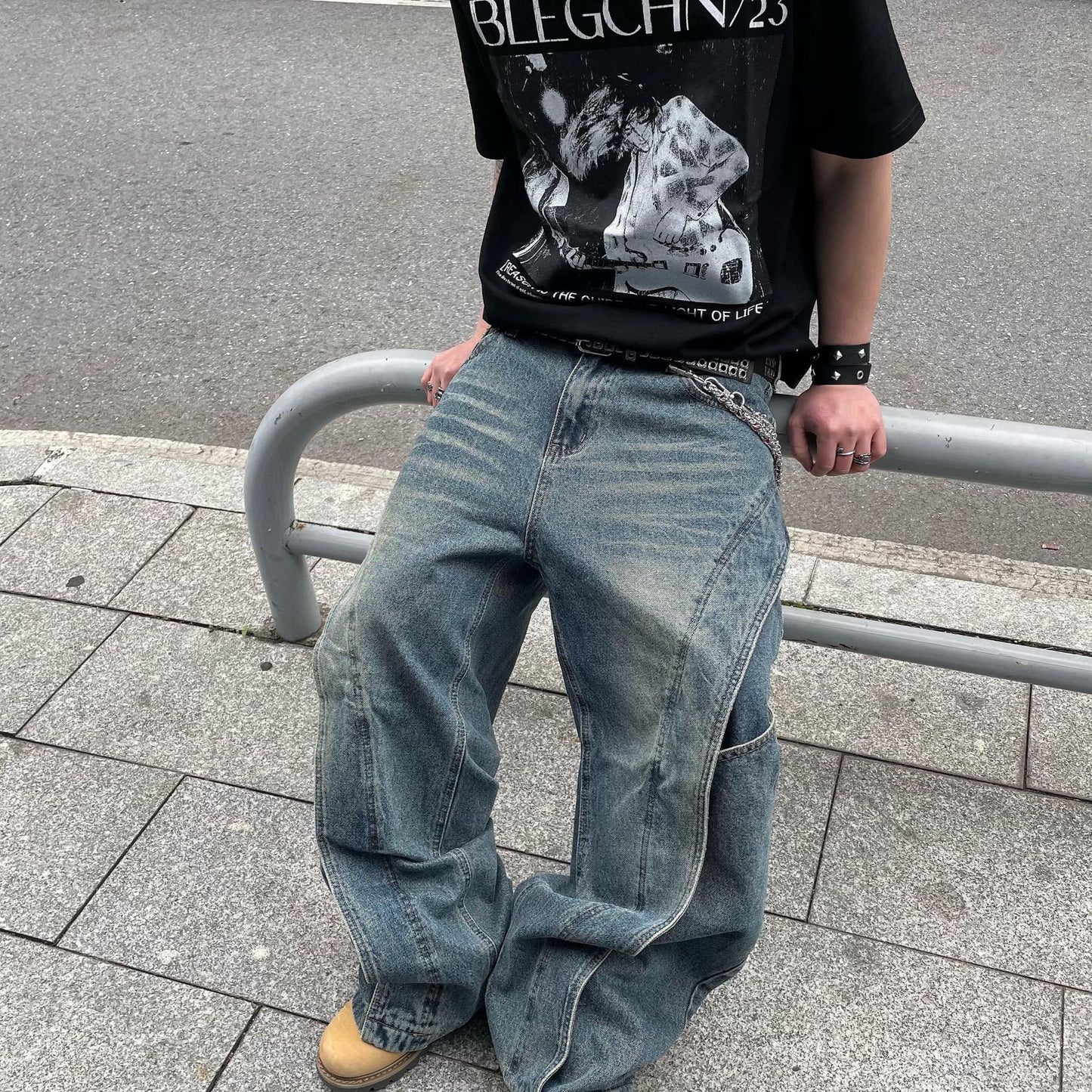 Transform Your Style with Loose Straight Leg Wide Leg Curved Knife Pants