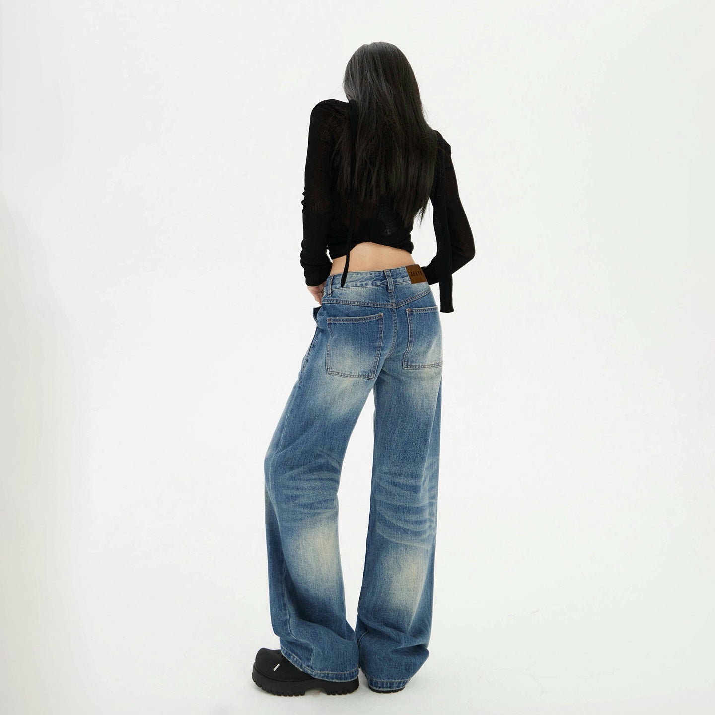 Premium Women's Low Waist Straight Leg Jeans - Luxe Japanese Denim