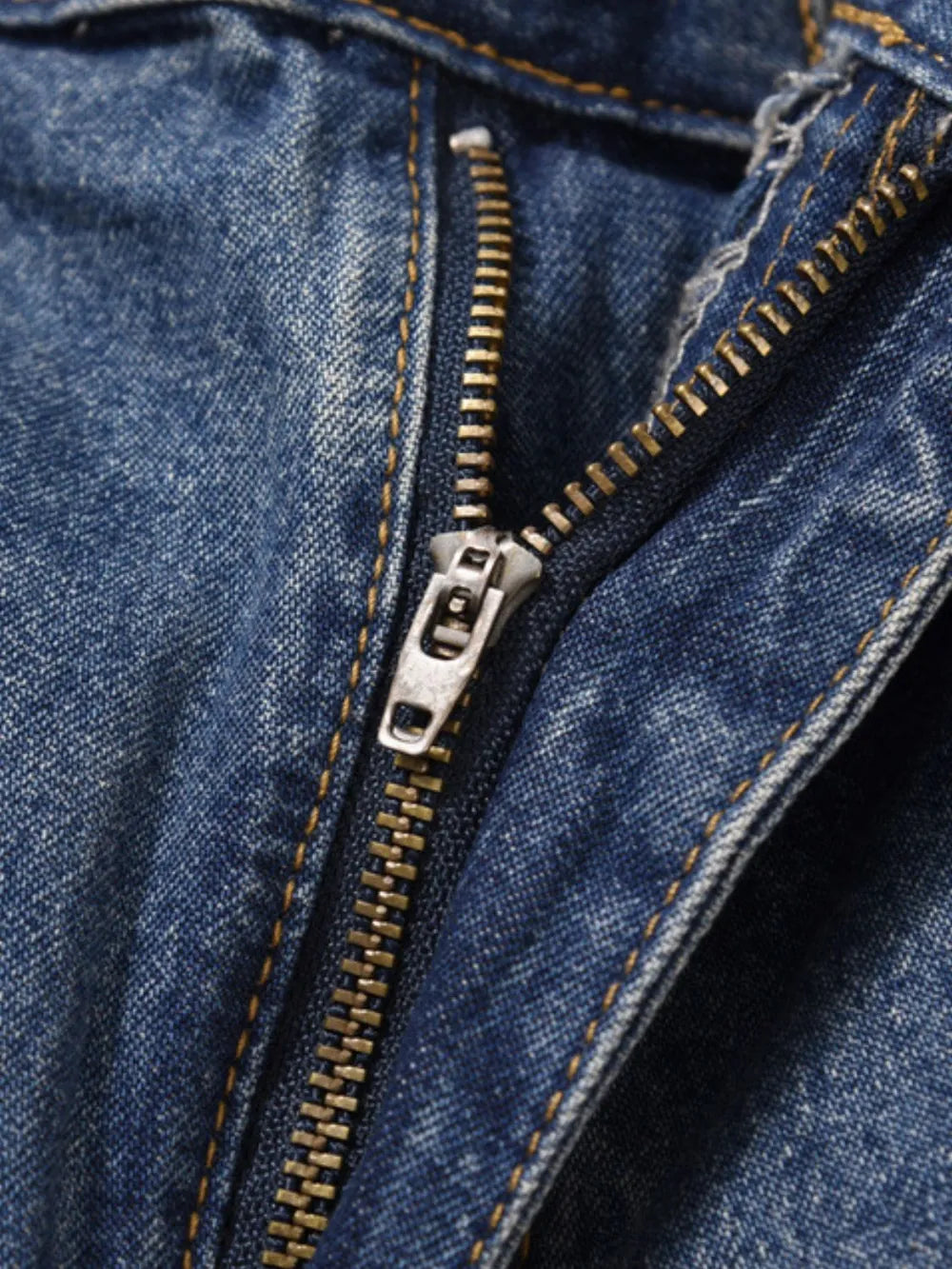 Men's Washed Denim Bermuda Shorts - Premium Japanese Craftsmanship