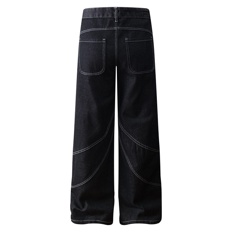 Straight Jeans Street VIBE Loose Long Pants Men