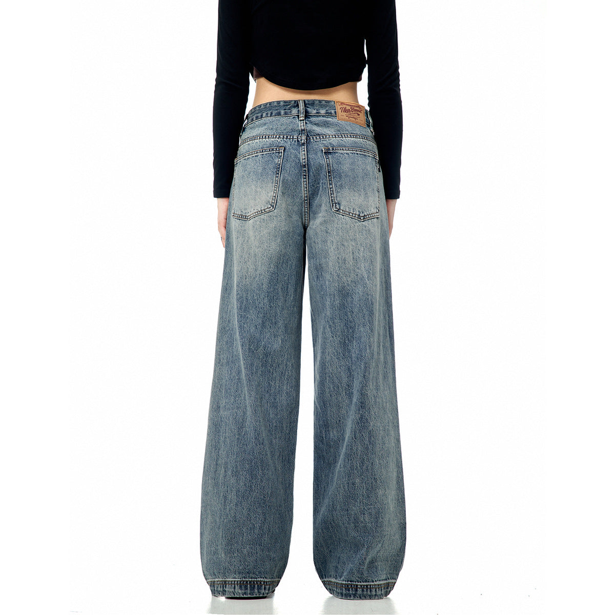 Loose Fit Versatile Wide Leg Jeans for Men and Women - Trendy Casual Pants